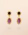 I - Earring stud Corvus ruby 25x5mm marquise g.pl