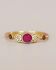 I - Ring Adorle size 52 rubygarnet hearts g.pl