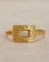 I - Ring Alma size 58 rectangle 3x5mm citrine g.pl.