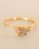 I - Ring Asay size 50 rocks labr.peach mst.sm. q. g.pl