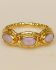ii ring size 54 hammered3 pink opal stones gldpltd