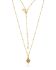 II - Collier Carnation diamond shape white topaz g.pl