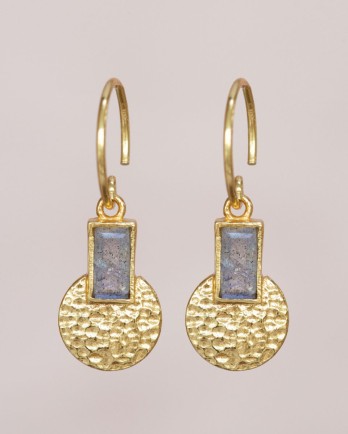 II - Earring Adia hanging 2x4mm with coin