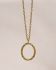 k collier 55cm circle smooth gold plated