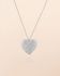 J - Collier 60cm Amalthea big hammered heart