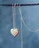 J - Collier 60cm Amalthea big hammered heart
