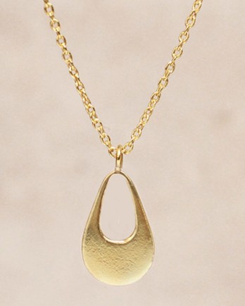 K - collier abstract gold plated