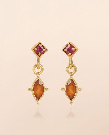 J - Earring stud Pictor stone 2,5x5mm marquise J - Earring stud Pictor stone 2,5x5mm marquise