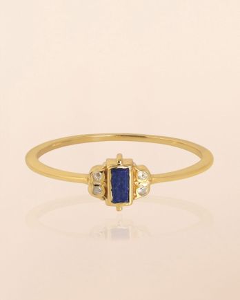 J - Ring size 56 Apus lapis lazuli 2x4mm rectangle g.pl J - Ring size 56 Apus lapis lazuli 2x4mm rectangle g.pl
