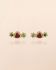 JJ - Earring stud Carme ruby 3mm heart g.pl