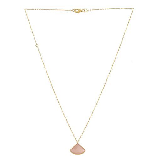 kcollier fancy peach moonstone 55cm gold plated