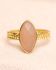 l ring size 52 peach mst fancy oval big braided gold pl