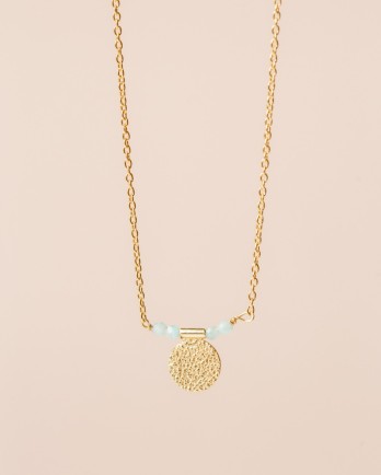 KK - Collier Yoruba amazonite 2mm bead g.pl