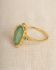 KK - Ring Hadza size 50 nefrite 5x12mm oval g.pl
