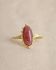 KK - Ring Hadza size 50 rhodonite 5x12mm oval g.pl