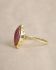 KK - Ring Hadza size 58 rhodonite 5x12mm oval g.pl