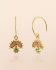 LL - Earring hanging Corvus peach mst 25x5mm marquise g.pl