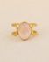 M - Ring size 58 Bella with 10x12mm rose quartz g.pl