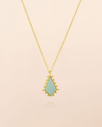 N - Collier 45cm Ara stone 7x12mm kite