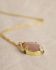 N - Collier Hadza peach moonstone 10x14mm oval g.pl
