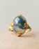 O - Ring Hadza size 58 moss agate 10x14mm oval g.pl