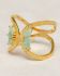 M-Ring size 54 amazonite 2x4mm butterfly wings gem ated
