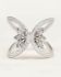 ring size 54 labradorite 2x4mm butterfly wings gem