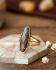RR - Ring size 52 Beth with 8x24mm smokey quartz g.pl