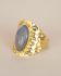 S - Ring Alae size 50 hammered labradorite g.pl.