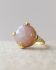 S - Ring size 56 Hadza peach moonstone 12mm round g.pl