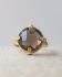 S - Ring size 56 Hadza smokey quartz 12mm round g.pl