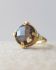 S - Ring size 56 Hadza smokey quartz 12mm round g.pl